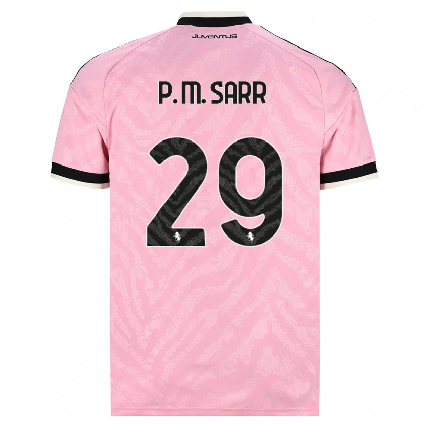Danxen Barn Pape Matar Sarr #29 Rosa Svart Bortetrøye Drakt Trøye 2026/27 Skjorter T-Skjorte