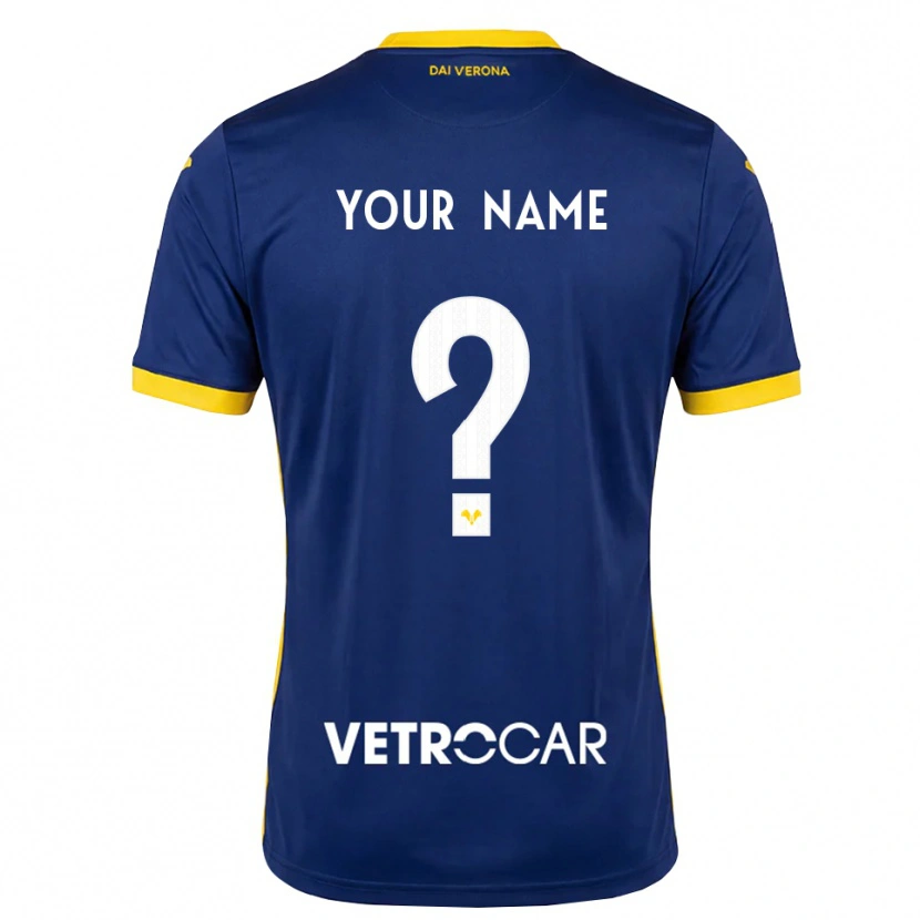 Danxen Barn Navnet Ditt #0 Kongeblå Gul Hvit Hjemmetrøye Drakt Trøye 2026/27 Skjorter T-Skjorte