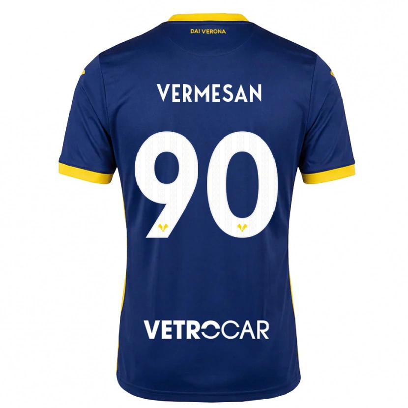 Danxen Barn Ioan Vermeșan #90 Kongeblå Gul Hvit Hjemmetrøye Drakt Trøye 2026/27 Skjorter T-Skjorte