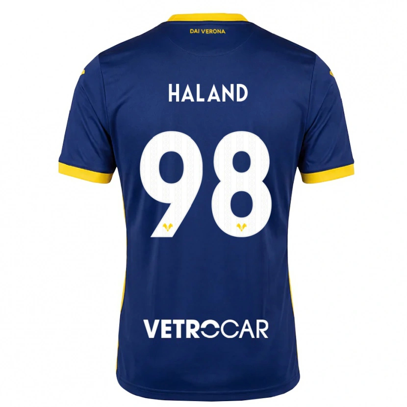 Danxen Barn Benedicte Iversen Håland #98 Kongeblå Gul Hvit Hjemmetrøye Drakt Trøye 2026/27 Skjorter T-Skjorte