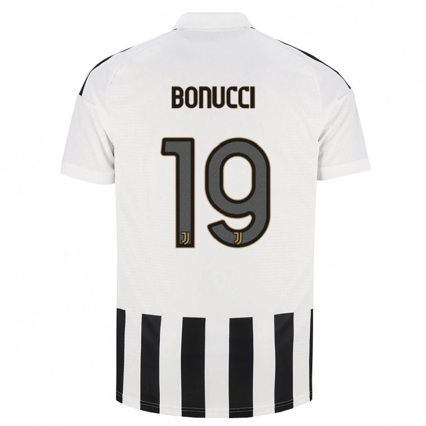 Danxen Barn Leonardo Bonucci #19 Svart Hvit Brun Hjemmetrøye Drakt Trøye 2026/27 Skjorter T-Skjorte