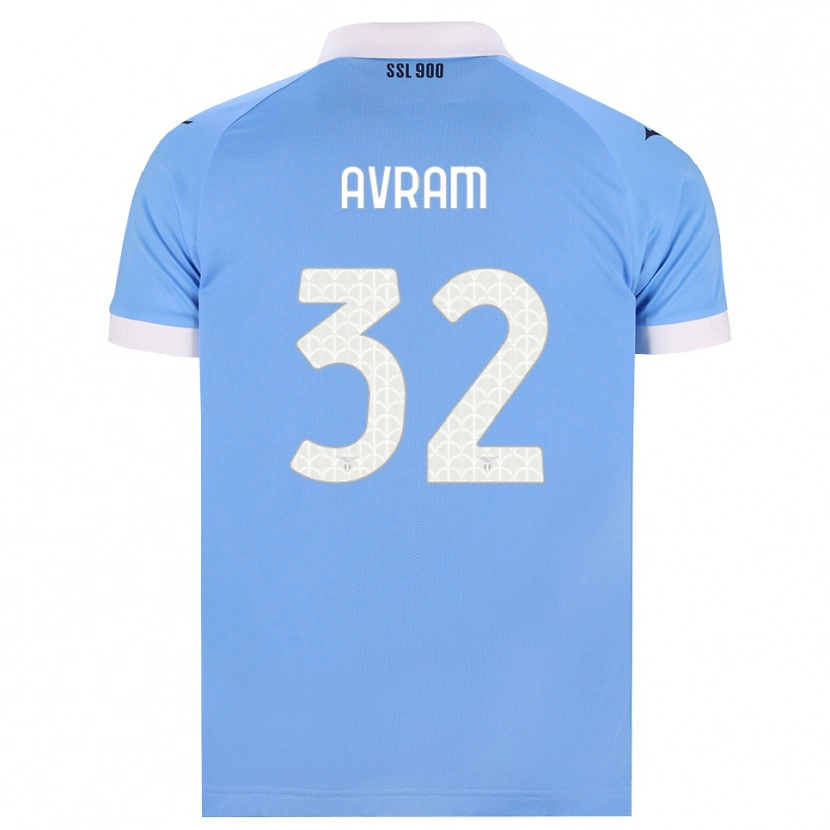 Danxen Barn Raul Avram #32 Himmelblå Svart Hvit Hjemmetrøye Drakt Trøye 2026/27 Skjorter T-Skjorte