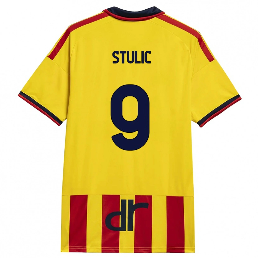 Danxen Barn Nikola Stulic #9 Gul Rød Hjemmetrøye Drakt Trøye 2026/27 Skjorter T-Skjorte