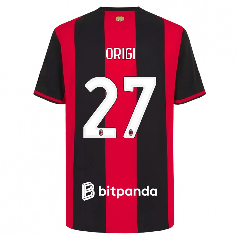 Danxen Barn Divock Origi #27 Rød Svart Hvit Hjemmetrøye Drakt Trøye 2026/27 Skjorter T-Skjorte