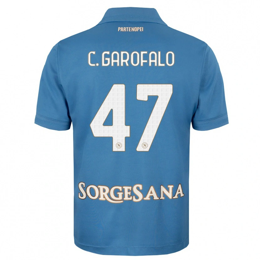 Danxen Barn Christian Garofalo #47 Dis Blå Hvit Hjemmetrøye Drakt Trøye 2026/27 Skjorter T-Skjorte