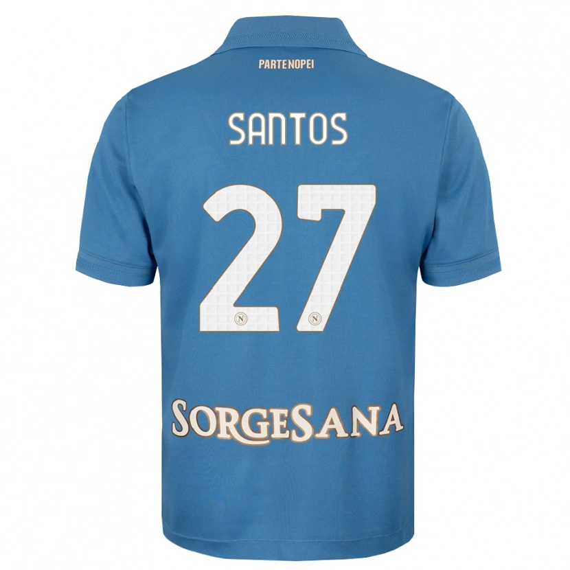 Danxen Barn Alisson Santos #27 Dis Blå Hvit Hjemmetrøye Drakt Trøye 2026/27 Skjorter T-Skjorte