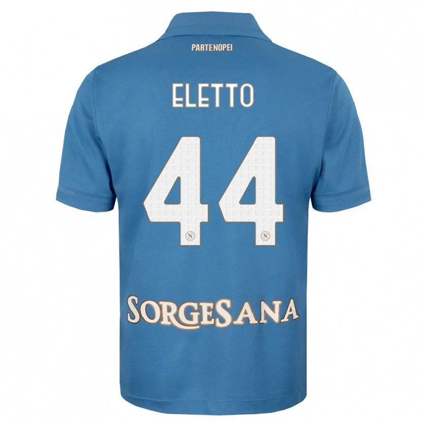 Danxen Barn Francesco Eletto #44 Dis Blå Hvit Hjemmetrøye Drakt Trøye 2026/27 Skjorter T-Skjorte