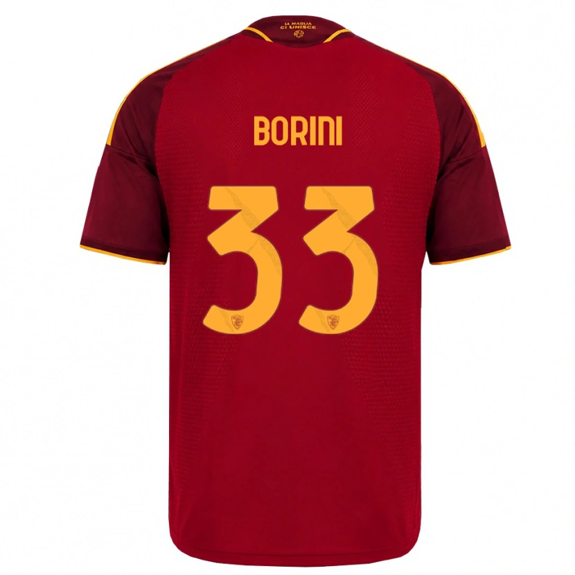 Danxen Barn Joyce Borini #33 Rød Gyllen Gul Hjemmetrøye Drakt Trøye 2026/27 Skjorter T-Skjorte