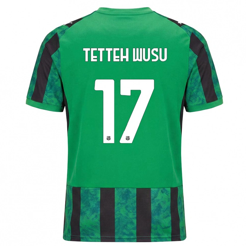 Danxen Barn Mattias Tetteh Wusu #17 Grønn Svart Hvit Hjemmetrøye Drakt Trøye 2026/27 Skjorter T-Skjorte