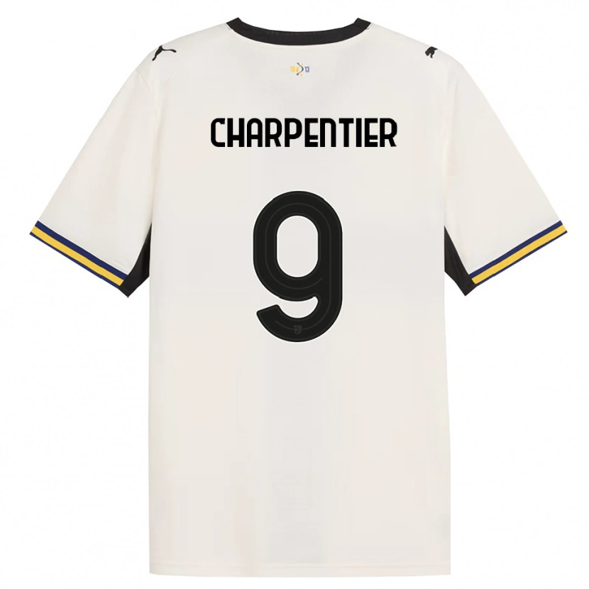 Danxen Barn Gabriel Charpentier #9 Off-White Svart Gul Hjemmetrøye Drakt Trøye 2026/27 Skjorter T-Skjorte