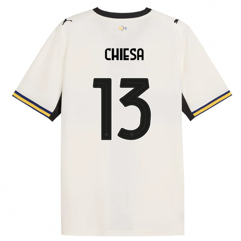 Danxen Barn Riccardo Chiesa #13 Off-White Svart Gul Hjemmetrøye Drakt Trøye 2026/27 Skjorter T-Skjorte