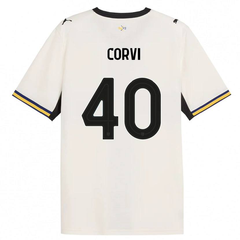 Danxen Barn Edoardo Corvi #40 Off-White Svart Gul Hjemmetrøye Drakt Trøye 2026/27 Skjorter T-Skjorte