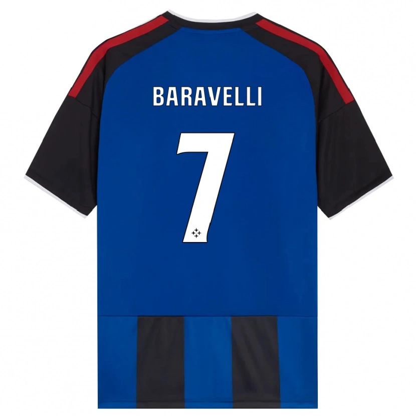 Danxen Barn Rocco Baravelli #7 Svart Rød Hvit Blå Hjemmetrøye Drakt Trøye 2026/27 Skjorter T-Skjorte