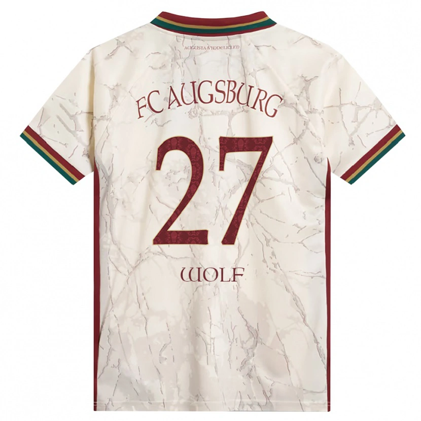 Danxen Barn Marius Wolf #27 Grønn Ris Hvit Burgunder Hjemmetrøye Drakt Trøye 2026/27 Skjorter T-Skjorte