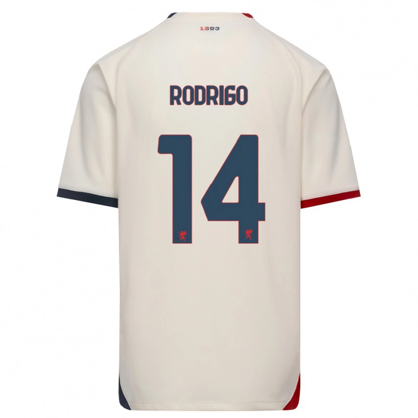 Danxen Barn Rodrigo Delgado De Albuquerque #14 Off-White Rød Bortetrøye Drakt Trøye 2026/27 Skjorter T-Skjorte