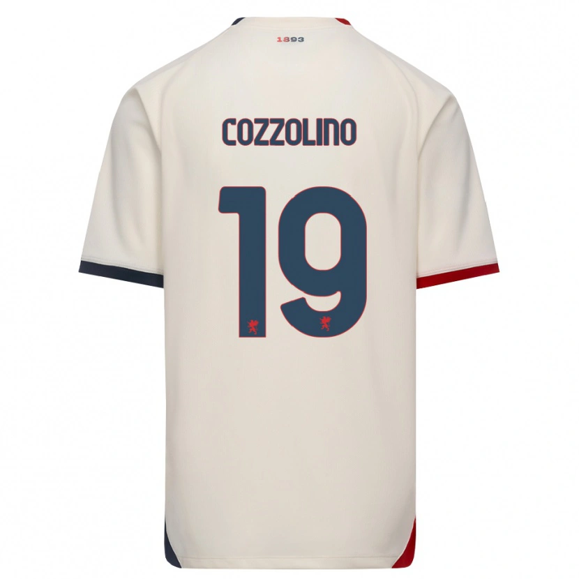 Danxen Barn Carmine Cozzolino #19 Off-White Rød Bortetrøye Drakt Trøye 2026/27 Skjorter T-Skjorte