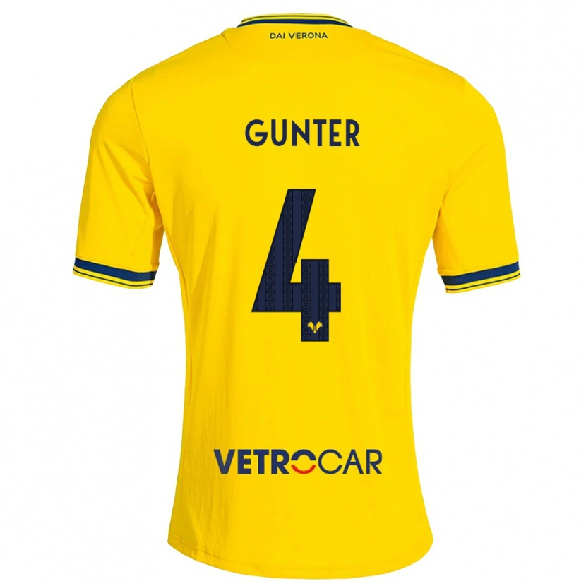 Danxen Barn Koray Günter #4 Gul Rød Bortetrøye Drakt Trøye 2026/27 Skjorter T-Skjorte