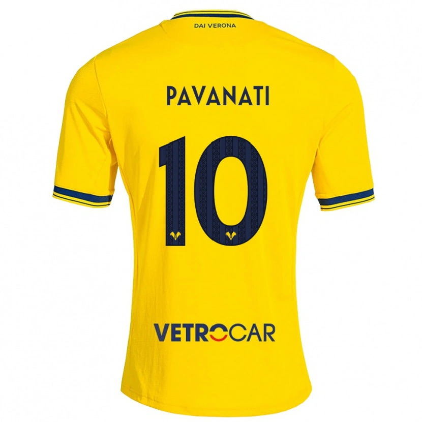 Danxen Barn Alessandro Pavanati #10 Gul Rød Bortetrøye Drakt Trøye 2026/27 Skjorter T-Skjorte