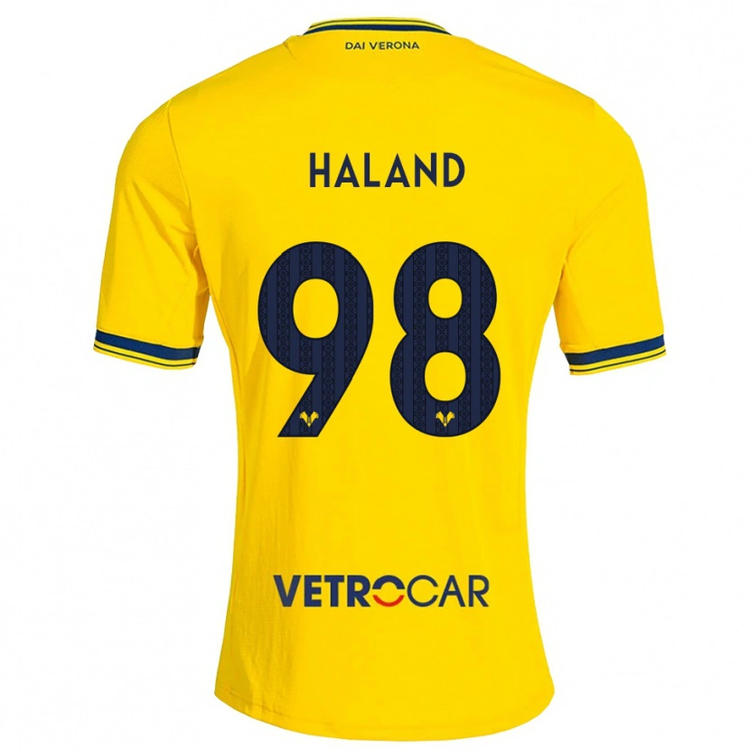 Danxen Barn Benedicte Iversen Håland #98 Gul Rød Bortetrøye Drakt Trøye 2026/27 Skjorter T-Skjorte