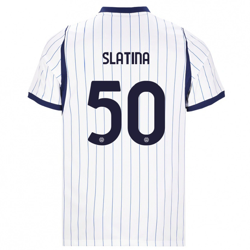 Danxen Barn Duje Slatina #50 Hvit Marineblå Bortetrøye Drakt Trøye 2026/27 Skjorter T-Skjorte