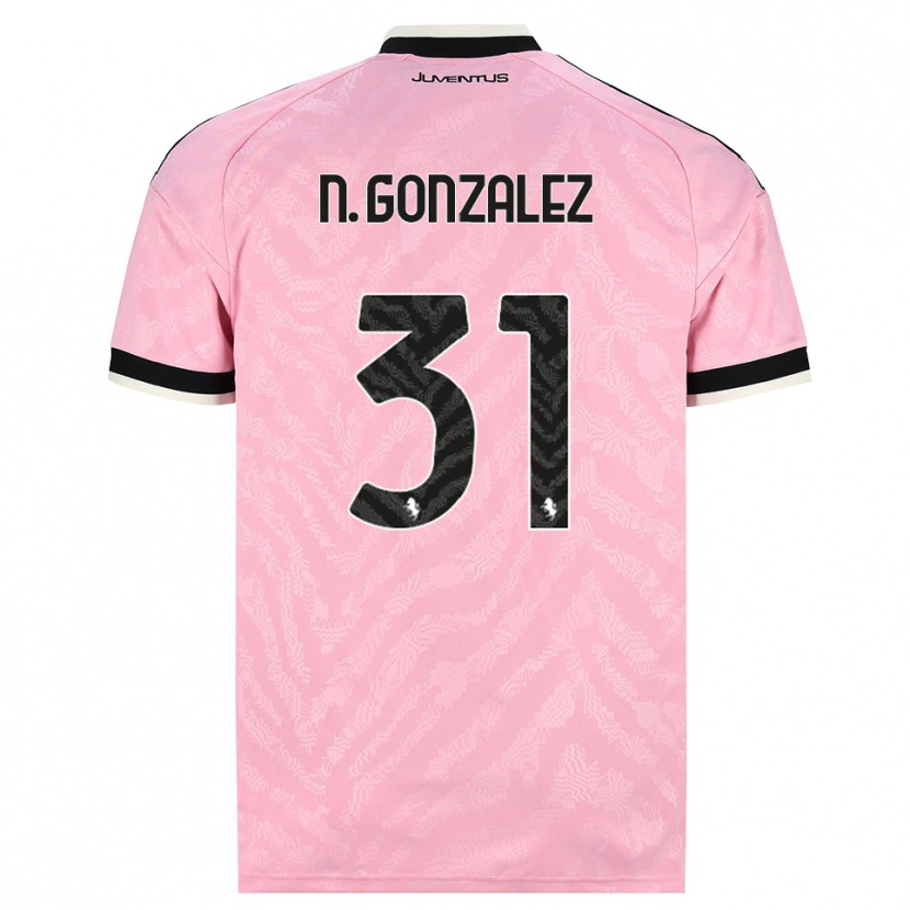 Danxen Barn Nico González #31 Rosa Svart Bortetrøye Drakt Trøye 2026/27 Skjorter T-Skjorte
