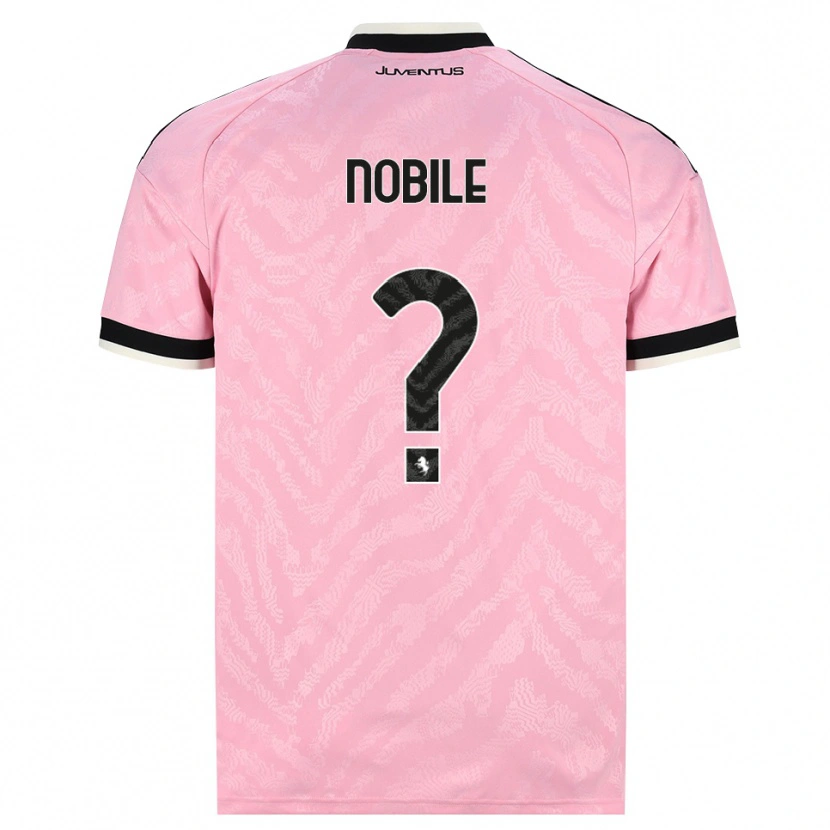 Danxen Barn Alessio Nobile #0 Rosa Svart Bortetrøye Drakt Trøye 2026/27 Skjorter T-Skjorte