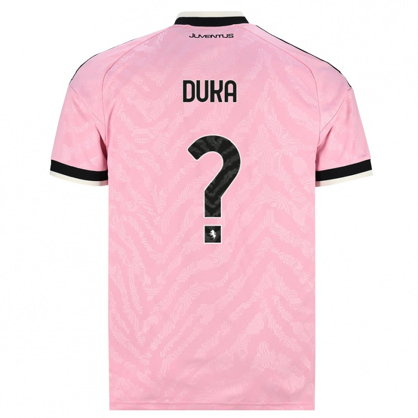 Danxen Barn Deni Duka #0 Rosa Svart Bortetrøye Drakt Trøye 2026/27 Skjorter T-Skjorte
