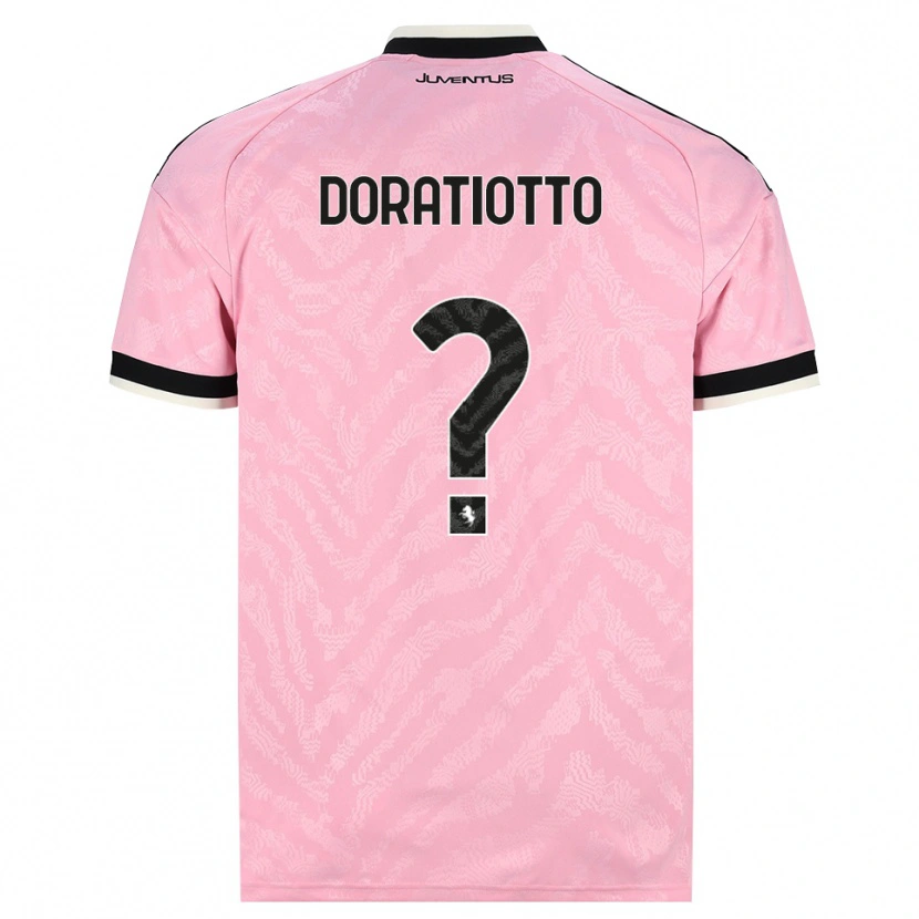 Danxen Barn Giulio Doratiotto #0 Rosa Svart Bortetrøye Drakt Trøye 2026/27 Skjorter T-Skjorte