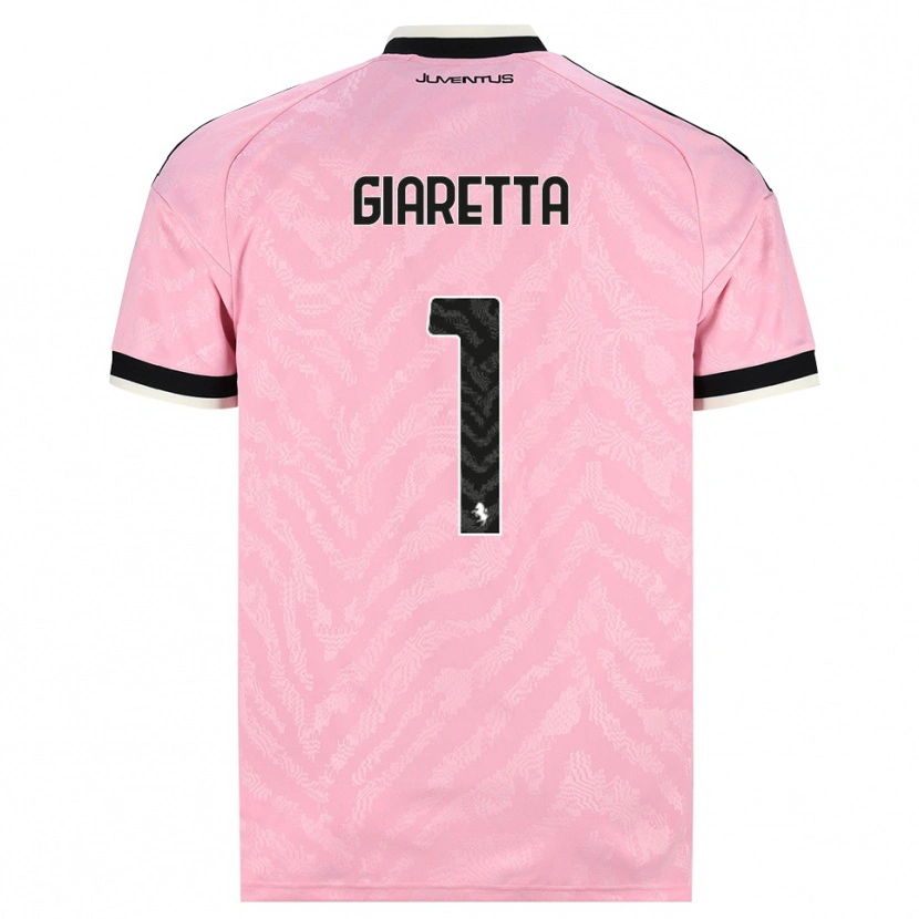 Danxen Barn Emanuele Giaretta #1 Rosa Svart Bortetrøye Drakt Trøye 2026/27 Skjorter T-Skjorte