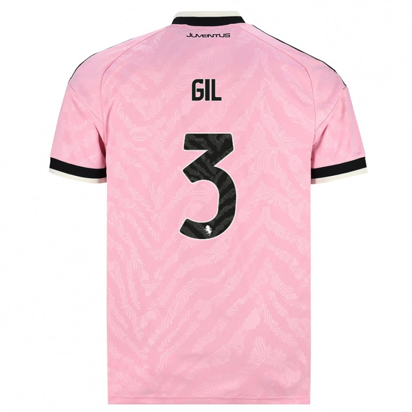 Danxen Barn Javier Gil #3 Rosa Svart Bortetrøye Drakt Trøye 2026/27 Skjorter T-Skjorte