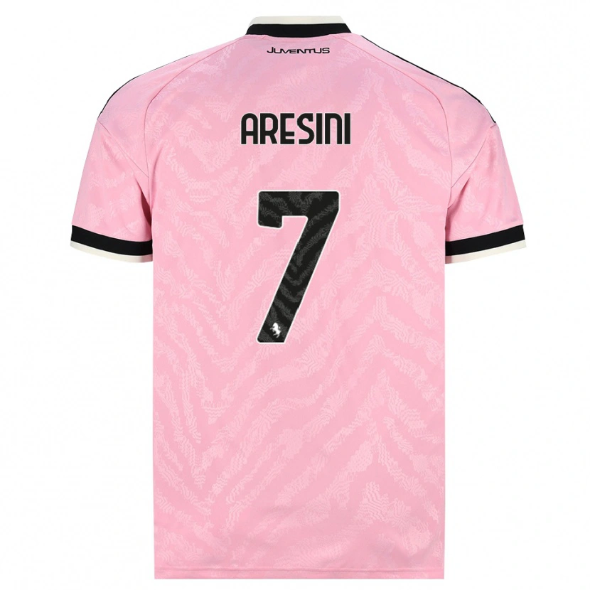 Danxen Barn Raffaele Aresini #7 Rosa Svart Bortetrøye Drakt Trøye 2026/27 Skjorter T-Skjorte