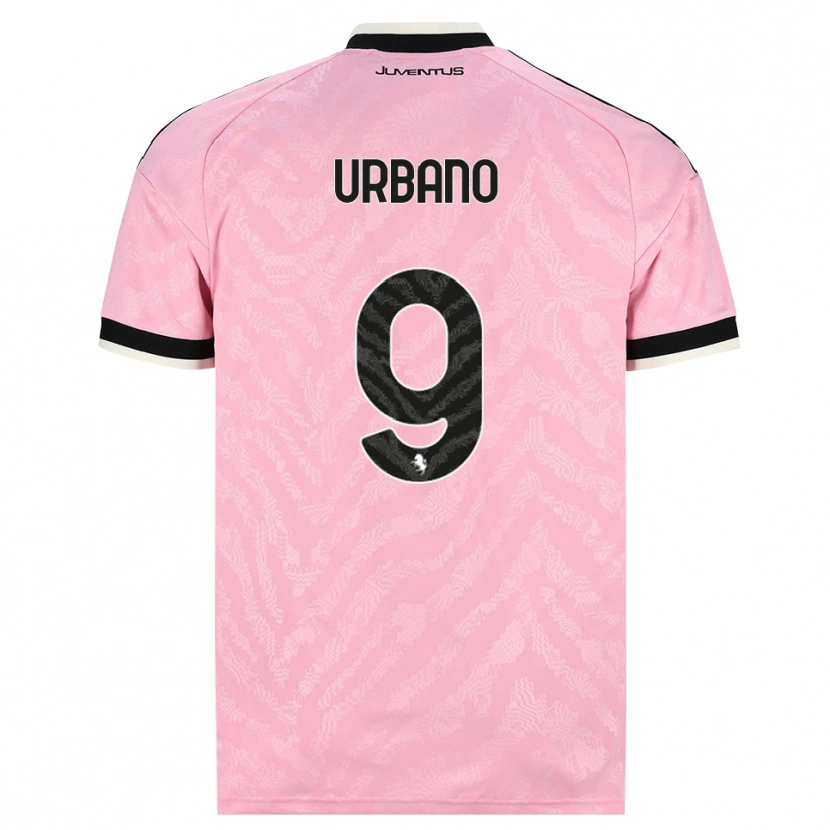 Danxen Barn Giacomo Urbano #9 Rosa Svart Bortetrøye Drakt Trøye 2026/27 Skjorter T-Skjorte