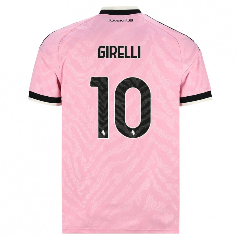 Danxen Barn Cristiana Girelli #10 Rosa Svart Bortetrøye Drakt Trøye 2026/27 Skjorter T-Skjorte