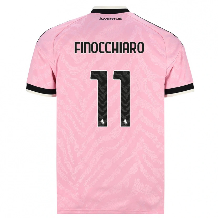 Danxen Barn Gabriele Finocchiaro #11 Rosa Svart Bortetrøye Drakt Trøye 2026/27 Skjorter T-Skjorte