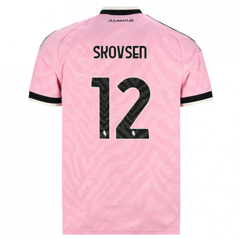 Danxen Barn Matilde Lundorf Skovsen #12 Rosa Svart Bortetrøye Drakt Trøye 2026/27 Skjorter T-Skjorte