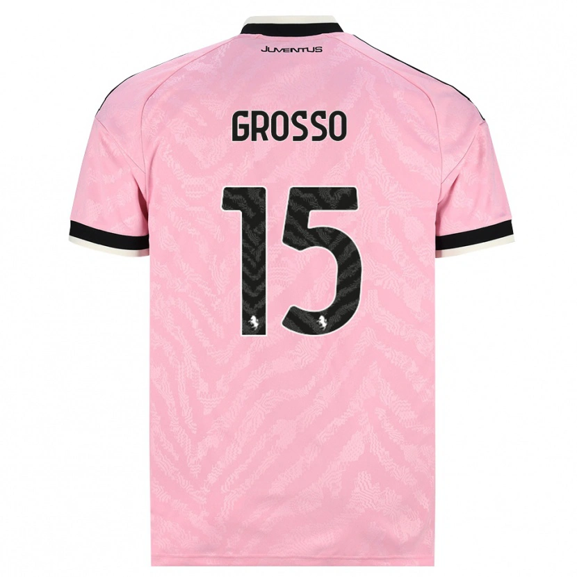 Danxen Barn Julia Grosso #15 Rosa Svart Bortetrøye Drakt Trøye 2026/27 Skjorter T-Skjorte