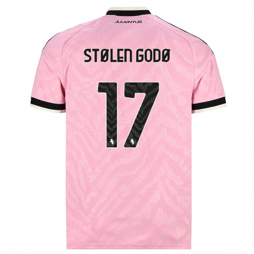 Danxen Barn Emma Stølen Godø #17 Rosa Svart Bortetrøye Drakt Trøye 2026/27 Skjorter T-Skjorte