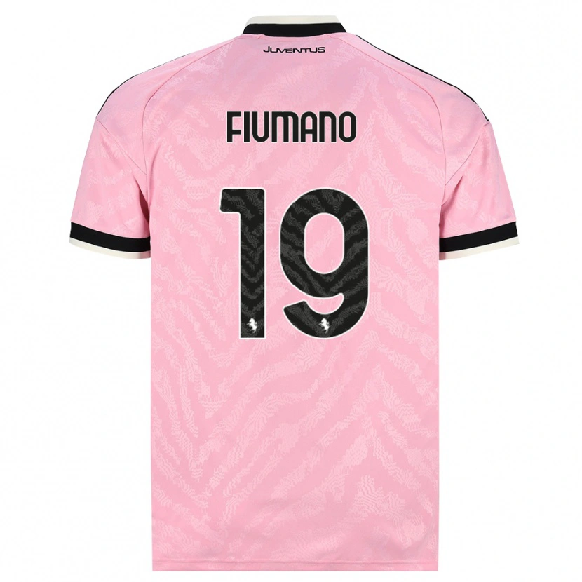 Danxen Barn Filippo Fiumano #19 Rosa Svart Bortetrøye Drakt Trøye 2026/27 Skjorter T-Skjorte
