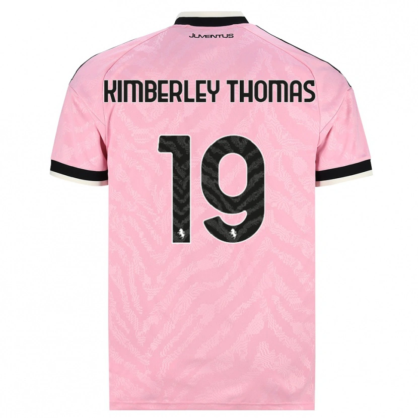 Danxen Barn Lindsey Kimberley Thomas #19 Rosa Svart Bortetrøye Drakt Trøye 2026/27 Skjorter T-Skjorte