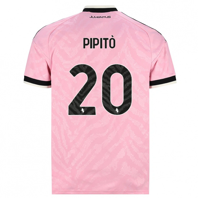 Danxen Barn Giuseppe Pipitò #20 Rosa Svart Bortetrøye Drakt Trøye 2026/27 Skjorter T-Skjorte