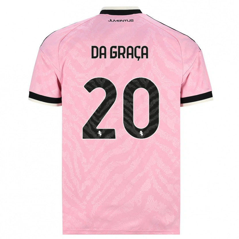 Danxen Barn Cosimo Da Graça #20 Rosa Svart Bortetrøye Drakt Trøye 2026/27 Skjorter T-Skjorte