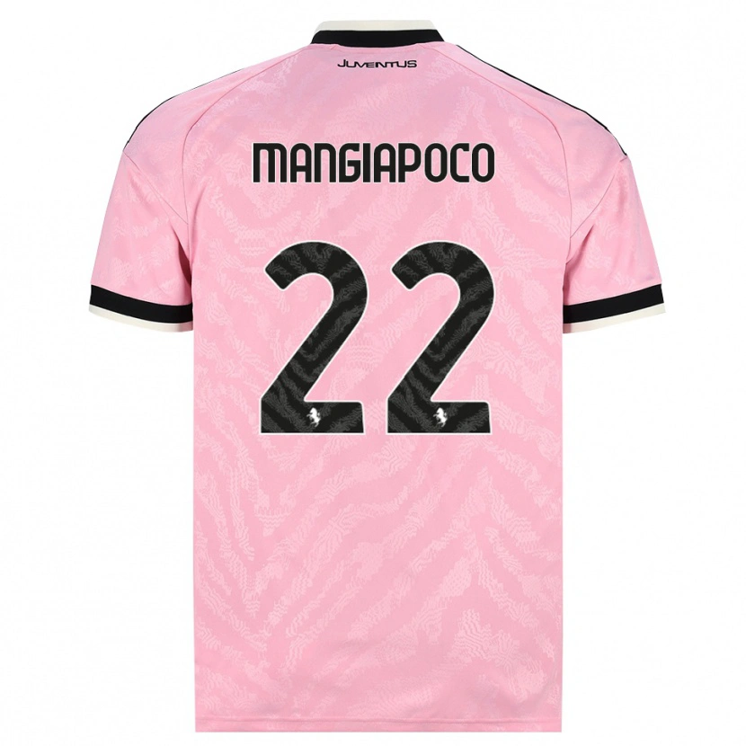 Danxen Barn Stefano Mangiapoco #22 Rosa Svart Bortetrøye Drakt Trøye 2026/27 Skjorter T-Skjorte