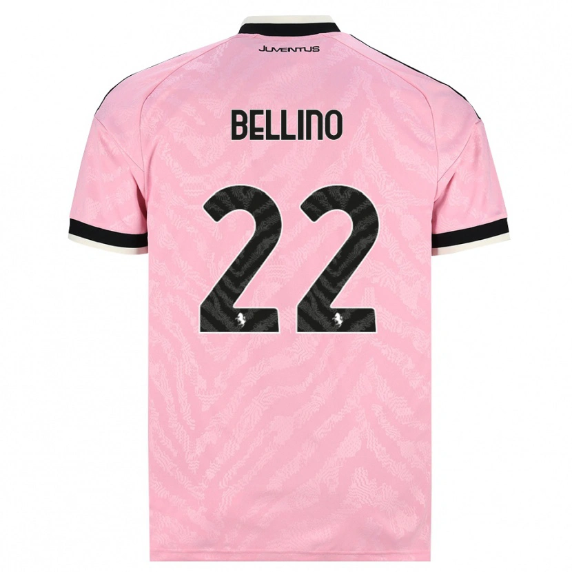 Danxen Barn Filippo Bellino #22 Rosa Svart Bortetrøye Drakt Trøye 2026/27 Skjorter T-Skjorte