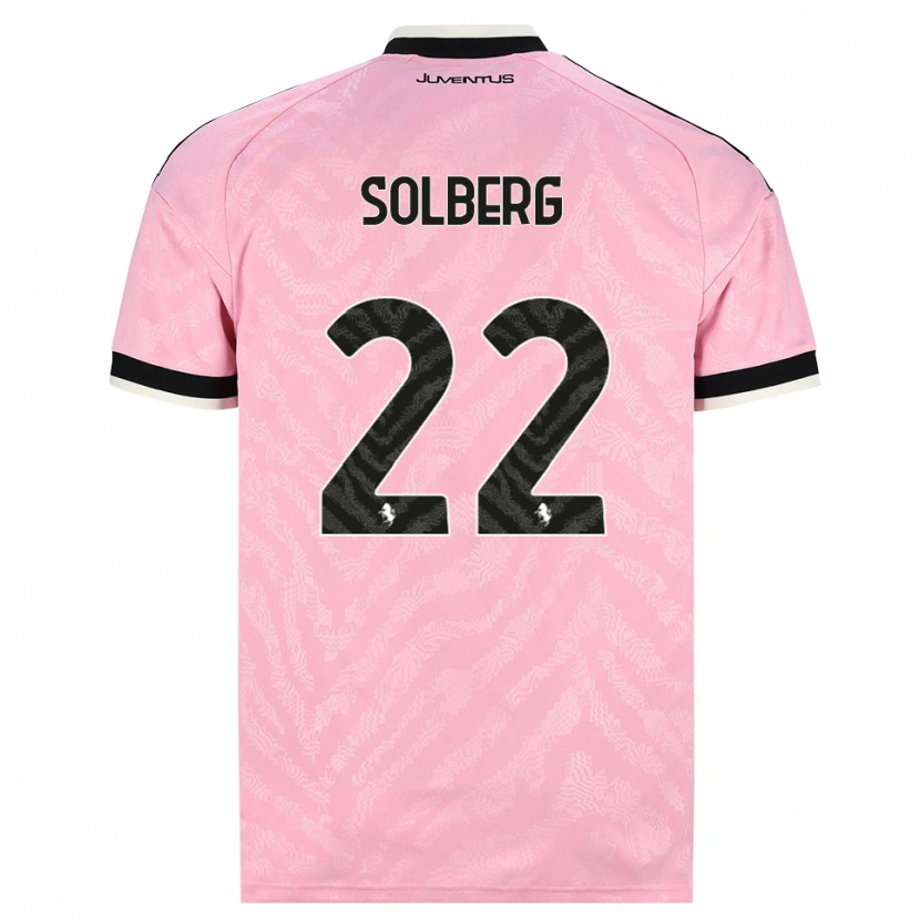 Danxen Barn Elias Solberg #22 Rosa Svart Bortetrøye Drakt Trøye 2026/27 Skjorter T-Skjorte