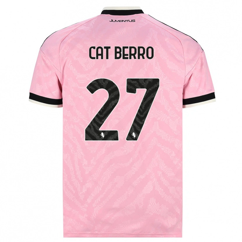 Danxen Barn Simone Cat Berro #27 Rosa Svart Bortetrøye Drakt Trøye 2026/27 Skjorter T-Skjorte