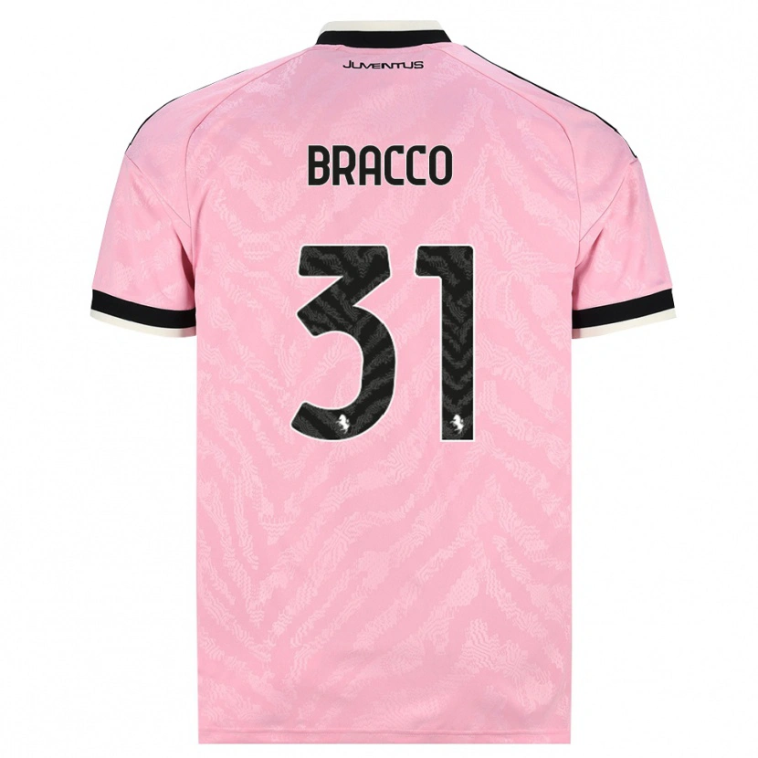 Danxen Barn Luca Bracco #31 Rosa Svart Bortetrøye Drakt Trøye 2026/27 Skjorter T-Skjorte