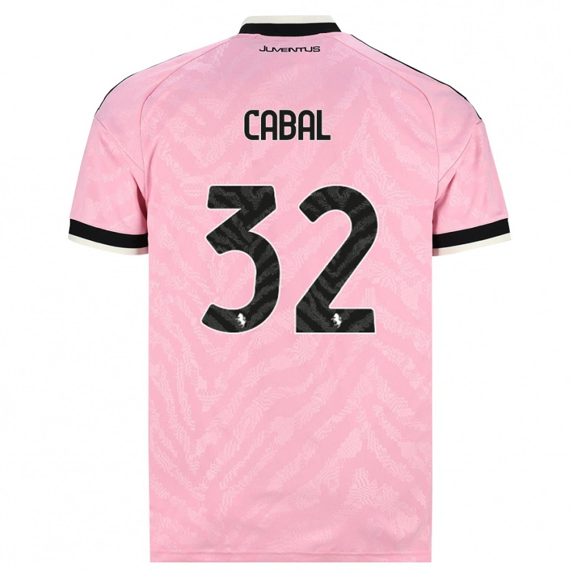 Danxen Barn Juan Cabal #32 Rosa Svart Bortetrøye Drakt Trøye 2026/27 Skjorter T-Skjorte