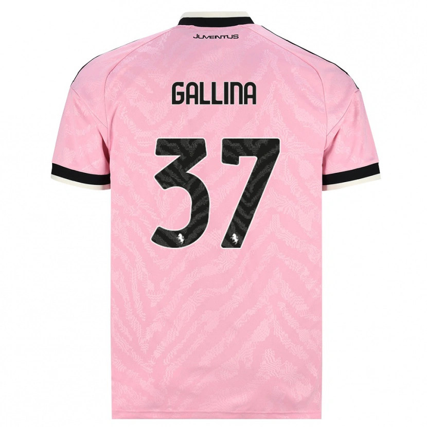 Danxen Barn Arianna Gallina #37 Rosa Svart Bortetrøye Drakt Trøye 2026/27 Skjorter T-Skjorte