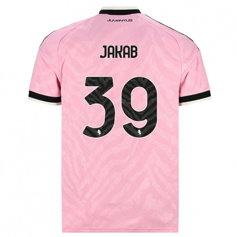 Danxen Barn Mátyás Jakab #39 Rosa Svart Bortetrøye Drakt Trøye 2026/27 Skjorter T-Skjorte