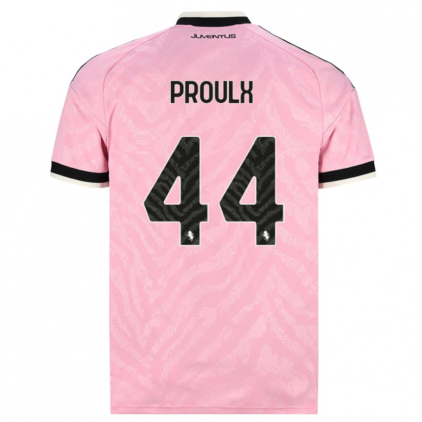 Danxen Barn Lysianne Proulx #44 Rosa Svart Bortetrøye Drakt Trøye 2026/27 Skjorter T-Skjorte